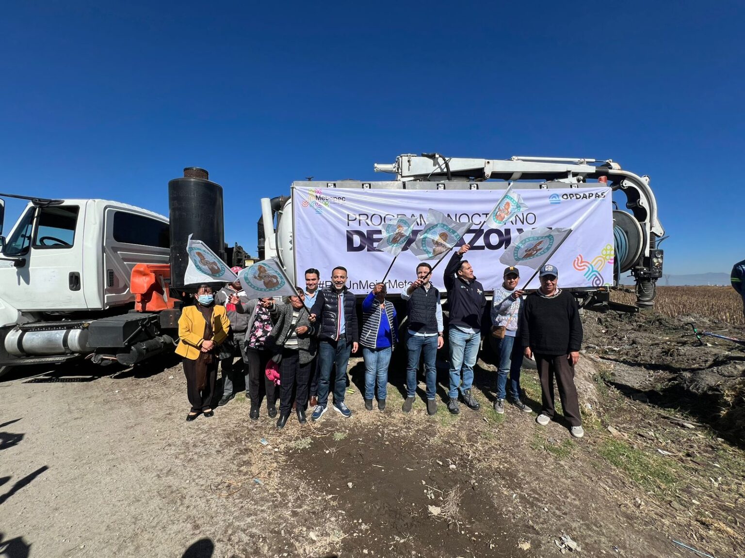 Arranca el programa de desazolve de canales a cielo abierto en Metepec